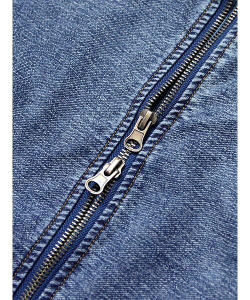 JACKROSE（ジャックローズ）の「ジョグデニム MA-1（ジャケット/アウター・メンズ・サックス/インディゴ・M/L）」の5枚目の写真