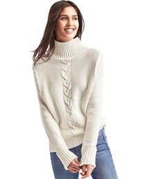 GAP | Plait cable knit mockneck sweater(ニット/セーター)