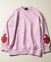 CASPER JOHN AIVER | CASPER JOHN AIVER　バラワッペン袖ビッグスウェット(スウェット)