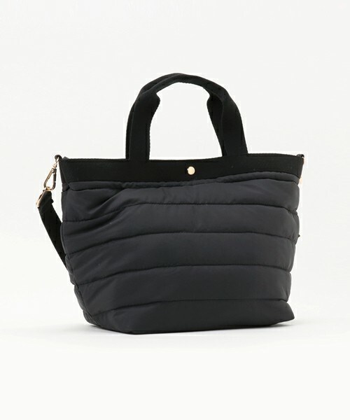 INTERPLANET（インタープラネット）の「バイカラーナイロントート（トートバッグ・レディース・ブラック/ベージュ/カーキ・フリー）」の4枚目の写真