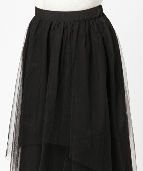INTERPLANET（インタープラネット）の「ｱｼﾒﾁｭｰﾙｽｶｰﾄ（スカート・レディース・ブラック/グレー・FREE）」の6枚目の写真