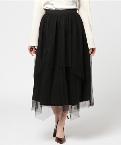 INTERPLANET（インタープラネット）の「ｱｼﾒﾁｭｰﾙｽｶｰﾄ（スカート・レディース・ブラック/グレー・FREE）」の2枚目の写真