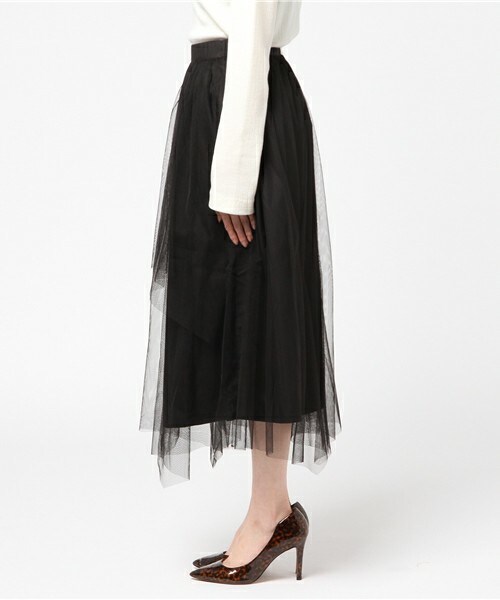 INTERPLANET（インタープラネット）の「ｱｼﾒﾁｭｰﾙｽｶｰﾄ（スカート・レディース・ブラック/グレー・FREE）」の4枚目の写真