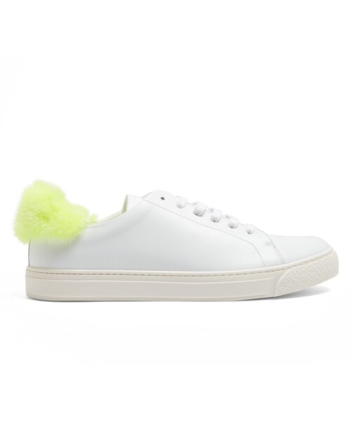 ANYA HINDMARCH（アニヤハインドマーチ）の「ANYA HINDMARCH Furtrimmed lowtop leather