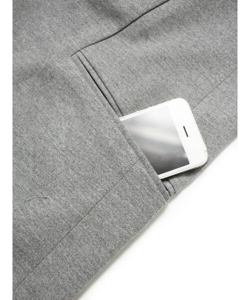 Luv maison(ラブメゾン)の「ポリエステルドロップショルダーチェスターコート(ジャケット/アウター・メンズ・グレー/カーキ・M/L/XL)」の5枚目の写真