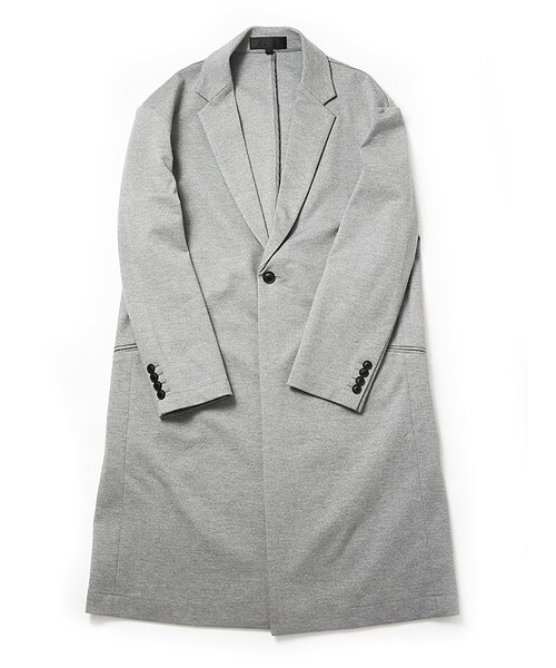 Luv maison(ラブメゾン)の「ポリエステルドロップショルダーチェスターコート(ジャケット/アウター・メンズ・グレー/カーキ・M/L/XL)」の9枚目の写真