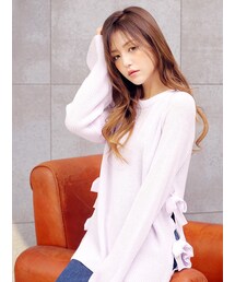 KORMARCH | サイドストラップスリットニット(ニット/セーター)