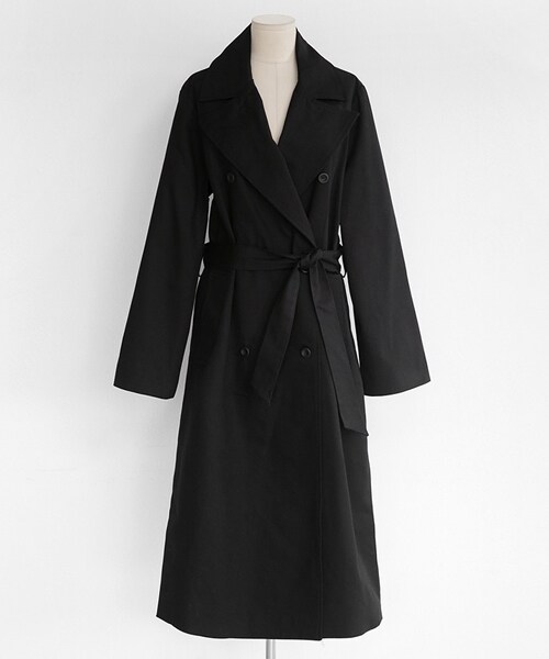 DHOLIC(ディーホリック)の「ストラップSETスリットロングトレンチコート(トレンチコート・レディース・FREE)」の2枚目の写真