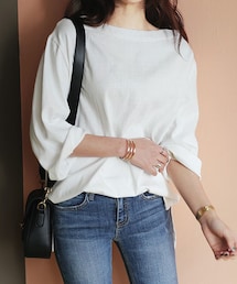 DHOLIC | ボートネックワイドスリーブTシャツ(Tシャツ/カットソー)