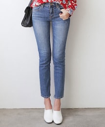 DHOLIC | スリムストレートライトブルーデニムパンツ(デニムパンツ)