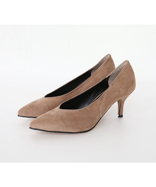 DHOLIC（ディーホリック）の「ポインテッドトゥスエードライクパンプス（パンプス・レディース・/ブラック・225/230/235/240/245/250/225-250）」の2枚目の写真