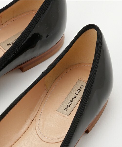 FABIO RUSCONI（ファビオルスコーニ）の「【FABIO RUSCONI】エナメルバレエシューズ (F71503)（バレエシューズ・レディース・ブラック/ピンク/シルバー・35/36/37/38/39）」の9枚目の写真