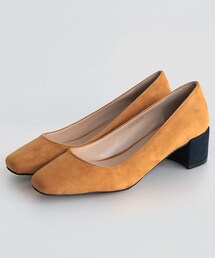 DHOLIC | スクエアトゥスウェード調パンプス(パンプス)