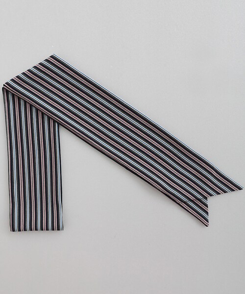 DHOLIC（ディーホリック）の「ストライプパターンロングスカーフ（マフラー・レディース・FREE）」の4枚目の写真
