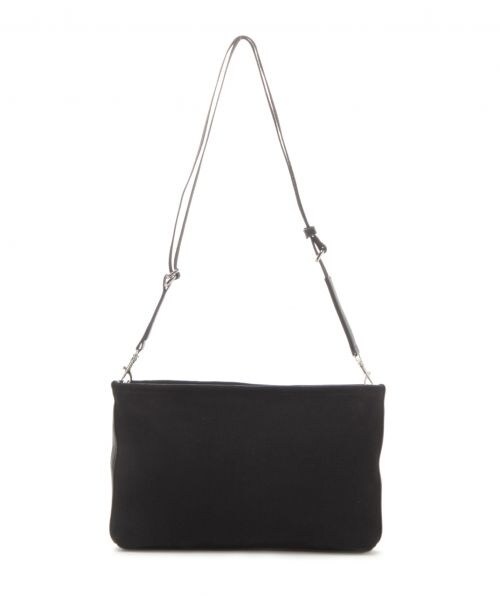 RAGEBLUE（レイジブルー）の「＜2WAY仕様＞キャンバスサコッシュ/クラッチ（バッグ・オフホワイト/ブラック）」の4枚目の写真