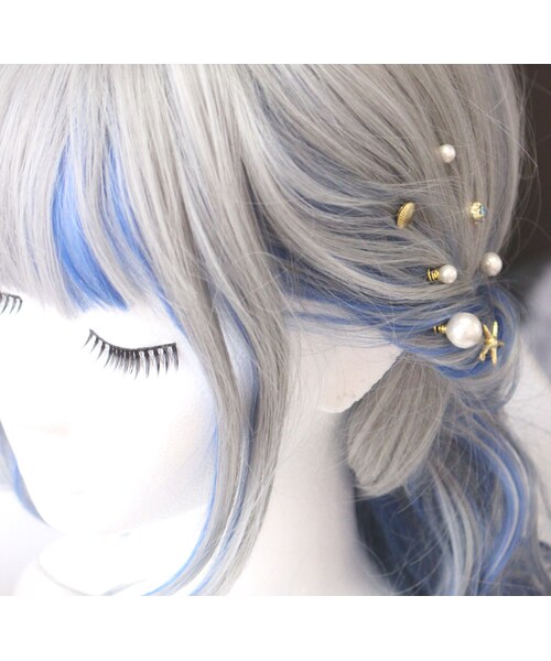 ヘアアクセサリー　ハンドメイド 楽天市場】ヘアクリップパーツ ゴールド カーブ ＆ スクエア