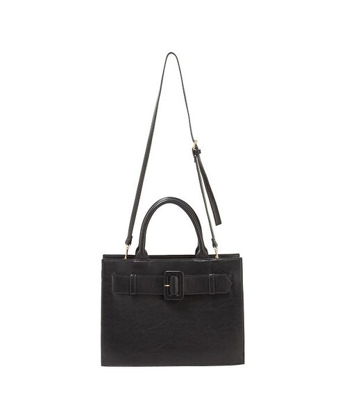 an another angelus（アンアナザーアンジェラス）の「ベルト使いスクエアトートバッグ/an another angelus（トートバッグ・レディース・その他）」の5枚目の写真