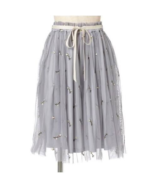 F i.n.t（フィント）の「ローズ総刺繍チュールスカート/F&A（スカート・レディース・その他）」の4枚目の写真