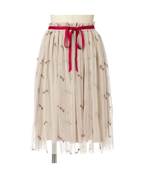 F i.n.t（フィント）の「ローズ総刺繍チュールスカート/F&A（スカート・レディース・その他）」の3枚目の写真