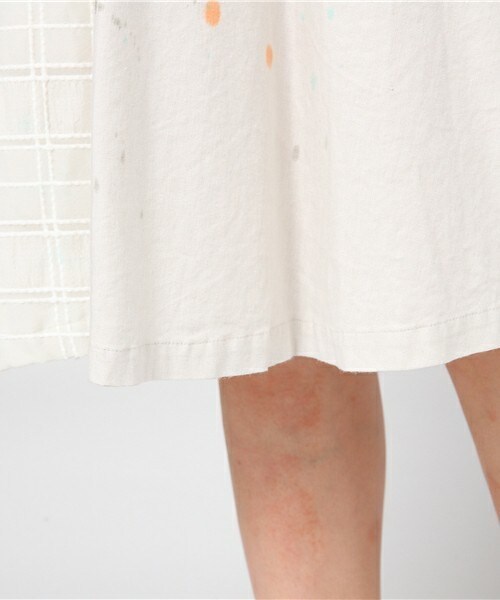 FRAPBOIS（フラボア）の「My color（ワンピース・レディース・オフホワイト/グレー・1）」の9枚目の写真