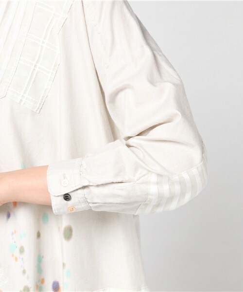 FRAPBOIS（フラボア）の「My color（ワンピース・レディース・オフホワイト/グレー・1）」の7枚目の写真