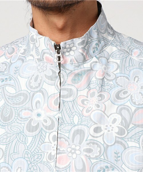 MEN'S BIGI（メンズビギ）の「ヴィンテージ フラワープリントジャケット【VINTAGE ARCHIVES】（ブルゾン・メンズ・ベージュ/トリコロール・SS/S/M/L）」の6枚目の写真