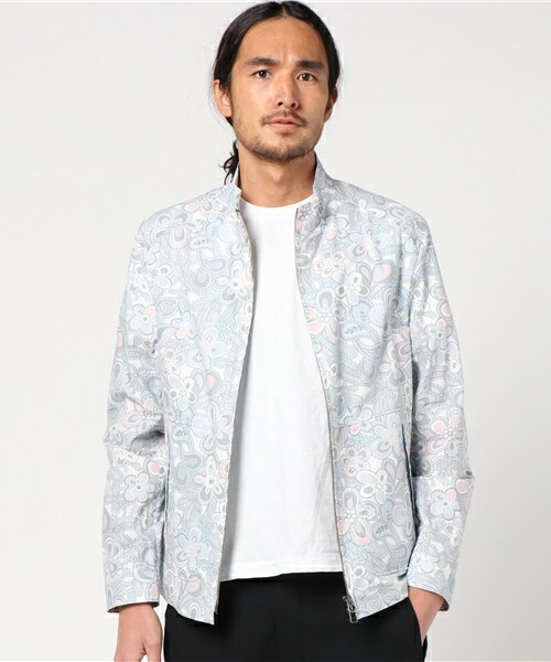 MEN'S BIGI（メンズビギ）の「ヴィンテージ フラワープリントジャケット【VINTAGE ARCHIVES】（ブルゾン・メンズ・ベージュ/トリコロール・SS/S/M/L）」の5枚目の写真