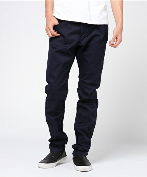 MEN'S BIGI（メンズビギ）の「5P ドビーストレッチパンツ/テーパード（チノパンツ・メンズ・ブラック/ベージュ/ネイビー・SS/S/M/L）」の3枚目の写真