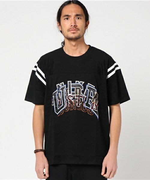 MIDWEST（ミッドウエスト）の「doublet カオスアップリケカットソー（Tシャツ/カットソー・メンズ・ホワイト/ブラック・MEDIUM）」の2枚目の写真