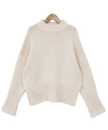 Dailyabout | シンプルサイドスリットプチハイネックドロップショルダーニット(P0000WSE)(ニット/セーター)