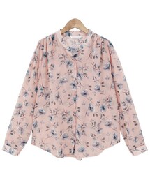 Dailyabout | フラワーパターンノーカラーシフォンブラウス(P0000WSJ)(シャツ/ブラウス)
