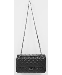 Dailyabout | クラシックブラックキルティングチェーンバック(P0000WOA)(ショルダーバッグ)