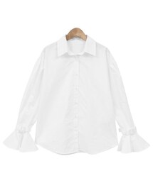 Dailyabout | シンプルベルスリーブコットンブラウス(P0000WPG)(シャツ/ブラウス)