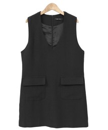 Dailyabout | シンプルVネックストレートフィットミニワンピース(P0000WPI)(ワンピース)
