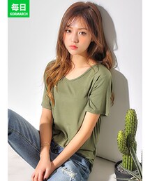 KORMARCH | 5色オーバーサイズTシャツ(Tシャツ/カットソー)