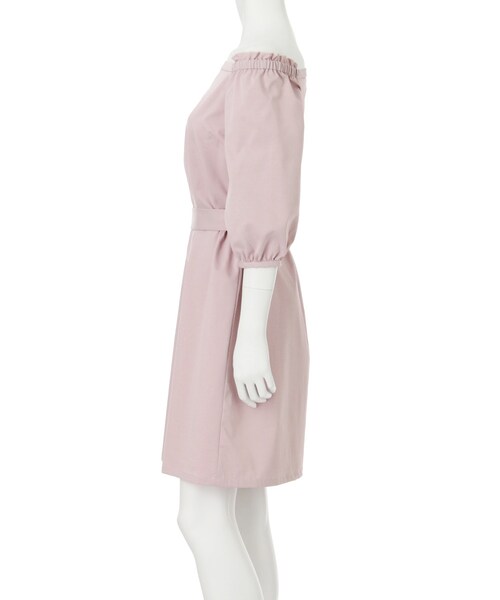 MERCURYDUO（マーキュリーデュオ）の「サッシュベルト付オフショルダーワンピース（ワンピース/ドレス・レディース・アイボリー/ベビーピンク/ミントグリーン・F）」の11枚目の写真