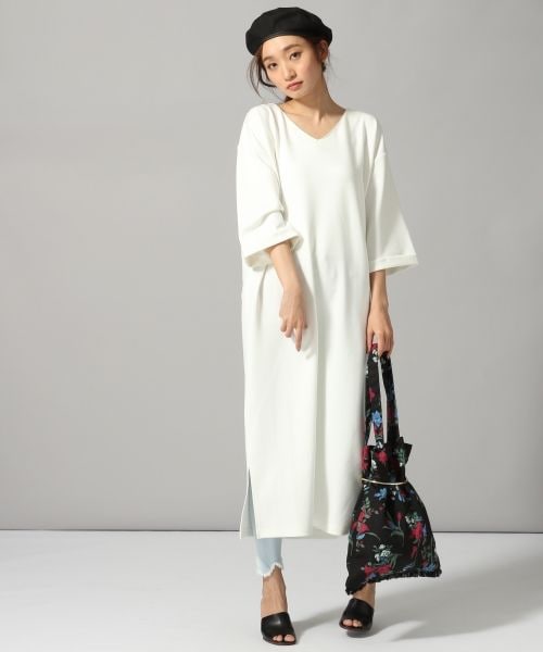JEANASIS（ジーナシス）の「リボンVワンピース（）」 - WEAR