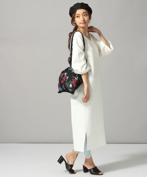 JEANASIS（ジーナシス）の「リボンVワンピース（）」 - WEAR