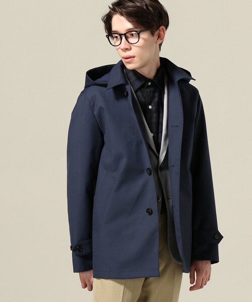 EDIFICE ステンカラーコート ネイビー 紺 EDIFICE - 定価26400