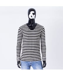 CALL&RESPONSE | ボーダー 切替 長袖 ＴＥＥ  /  ＣＡＬＬ ＆ ＲＥＳＰＯＮＳＥ　/ 171-1321-13(Tシャツ/カットソー)