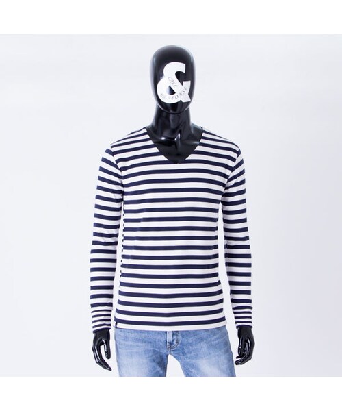 CALL&RESPONSE（コールアンドレスポンス）の「ボーダー 切替 長袖 ＴＥＥ  /  ＣＡＬＬ ＆ ＲＥＳＰＯＮＳＥ　/ 171-1321-13（Tシャツ/カットソー・メンズ・その他）」の3枚目の写真