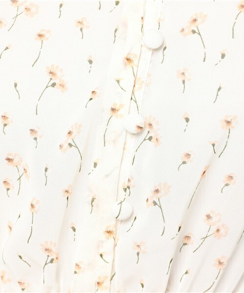 archives（アルシーヴ）の「花柄シアーワンピース（ワンピース・レディース・オフホワイト/ブラック/ネイビー・MEDIUM）」の10枚目の写真