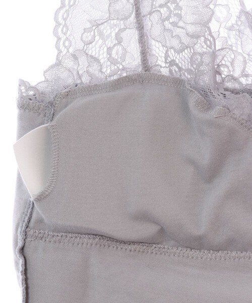 Aunt Marie's（アントマリーズ）の「【AUNT MARIE'S】総レーススカラップインナー（キャミソール・レディース・ホワイト/ブラック/ライトグレー・FREE）」の8枚目の写真