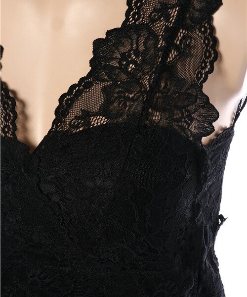 Aunt Marie's（アントマリーズ）の「【AUNT MARIE'S】総レーススカラップインナー（キャミソール・レディース・ホワイト/ブラック/ライトグレー・FREE）」の5枚目の写真