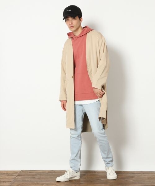 RAGEBLUE（レイジブルー）の「＜2WAY仕様＞リバーシブルノーカラーチェスターコート（ジャケット/アウター・ベージュ系/ネイビー系）」の13枚目の写真