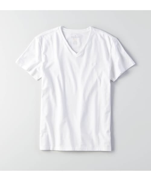 American Eagle(アメリカンイーグル)の「AEOフレックスVネックTシャツ(Tシャツ/カットソー・メンズ・ボールドブラック/ホワイト・XS/S/M/L/XL/XXL/XXXL)」の1枚目の写真