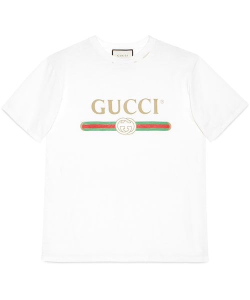 GUCCI（グッチ）の「Gucci print cotton t-shirt（Tシャツ/カットソー