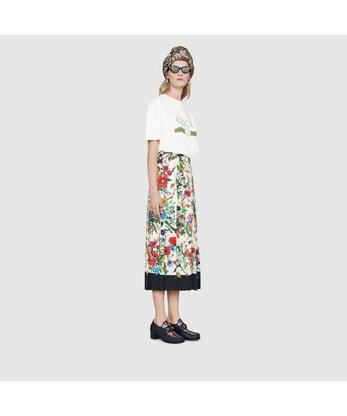 GUCCI（グッチ）の「Gucci print cotton t-shirt（Tシャツ/カットソー