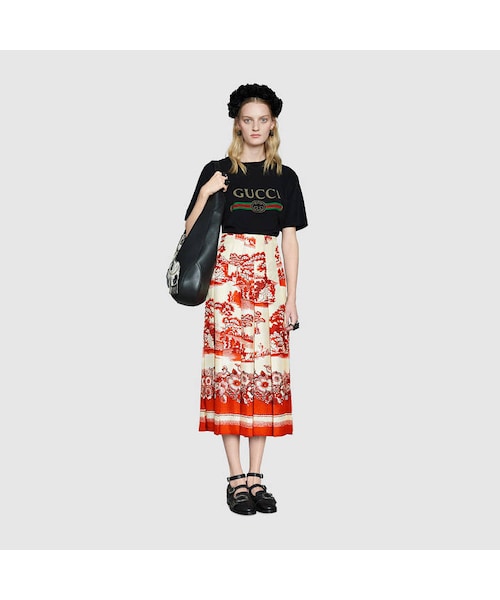 GUCCI(グッチ)の「Gucci print cotton t-shirt(Tシャツ/カットソー・レディース・black cotton jersey__457095X5L891948/white cotton jersey__457095X5L899234・small/medium/large)」の7枚目の写真