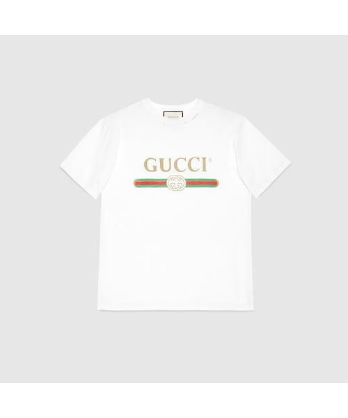 GUCCI(グッチ)の「Gucci print cotton t-shirt(Tシャツ/カットソー・レディース・black cotton jersey__457095X5L891948/white cotton jersey__457095X5L899234・small/medium/large)」の4枚目の写真